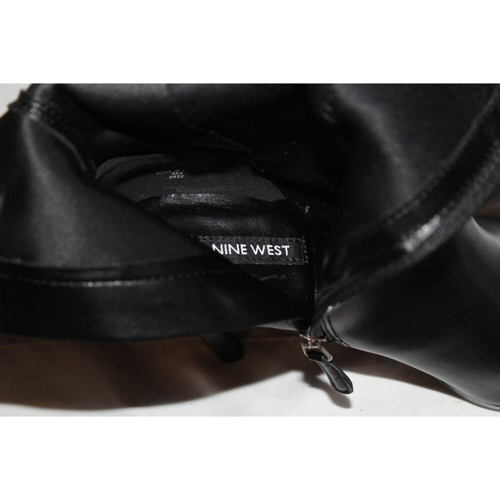 Nine West Queany3 Stiletto Knee High Boots Size 8 M Women's Black Full Zip NWOB - Picture 6 of 6